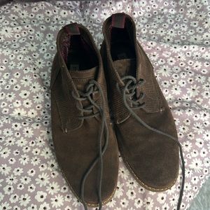 Steve Madden brown suede leather men’s shoes